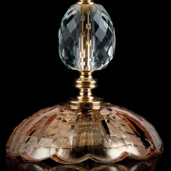 Viadurini Lighting Klassische Tischlampen-Klassische Tischlampe aus Kristall und Glas Belle, made in Italy