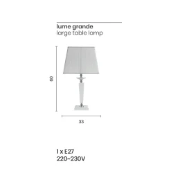 Viadurini Lighting Klassische Tischlampen-Klassische Tischlampe aus italienischem handgefertigtem Glas - Malaysia
