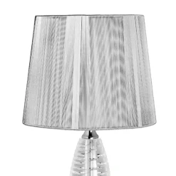 Viadurini Lighting Klassische Tischlampen-Klassische Tischlampe aus Kristall und quadratischer Luxuslampenschirm - Squilla