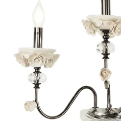 Viadurini Lighting Klassische Wandleuchten-Klassische Wandlampe 3 Lichter aus Porzellan und luxuriösem mundgeblasenem Glas - Eteria