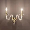 Viadurini Lighting Klassische Wandleuchten-Klassische Wandlampe 2 Lichter Italienisches handgefertigtes Glas und Metall - Rapallo
