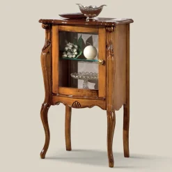 Viadurini Classic Anrichte-Klassische Wohnzimmermöbel mit 1 Glas- oder Holztür Made in Italy - London