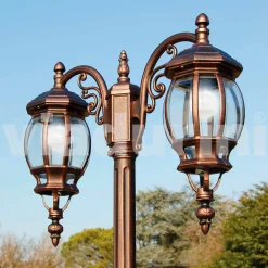 Viadurini Lighting Gartenlampion-Klassischer Außenlaternenpfahl aus Aluminiumdruckguss, made Italy, Anika