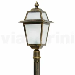 Viadurini Lighting Gartenlampion-Klassischer Außenlaternenpfahl aus Aluminium, made in Italy, Kristel