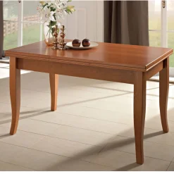 Viadurini Living Esstische Nach Mass|Ausziehbare Esstische-Klassischer ausziehbarer Tisch aus handwerklichem Holzfurnier - Karim