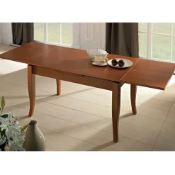 Viadurini Living Esstische Nach Mass|Ausziehbare Esstische-Klassischer ausziehbarer Tisch aus handwerklichem Holzfurnier - Karim