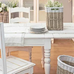 Viadurini Living Ausziehbare Esstische-Klassischer ausziehbarer Tisch Bis zu 240 cm in Mango Wood Homemotion - Tongo