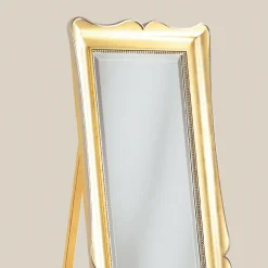 Viadurini Classic Standspiegel-Klassischer Bodenspiegel aus Blattgoldholz Made in Italy - Florence