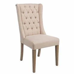 Viadurini Living Klassische Stühle-Klassischer Designstuhl aus Stoff und Eichenholz 2 Stück Homemotion - Forla