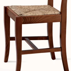 Viadurini Living Klassische Stühle-Klassischer Designstuhl aus Holz und Strohsitz Made in Italy - Dorina