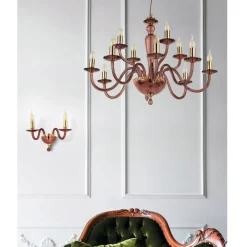 Viadurini Lighting Klassische Kronleuchter-Klassischer Kronleuchter 12 Lichter aus italienischem handgefertigtem Glas - Oliver