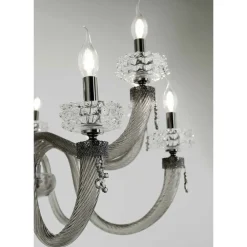 Viadurini Lighting Klassische Kronleuchter-Klassischer Kronleuchter 30 Lichter aus handgefertigtem italienischem Luxusglas - Saline