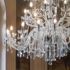 Viadurini Lighting Klassische Kronleuchter-Klassischer Kronleuchter 36 Lichter aus venezianischem Glas Made in Italy - Florentiner