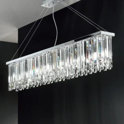 Viadurini Lighting Klassische Kronleuchter-Klassischer Luxus-Hängeleuchter aus Metall und geschliffenem Kristall - Zolando