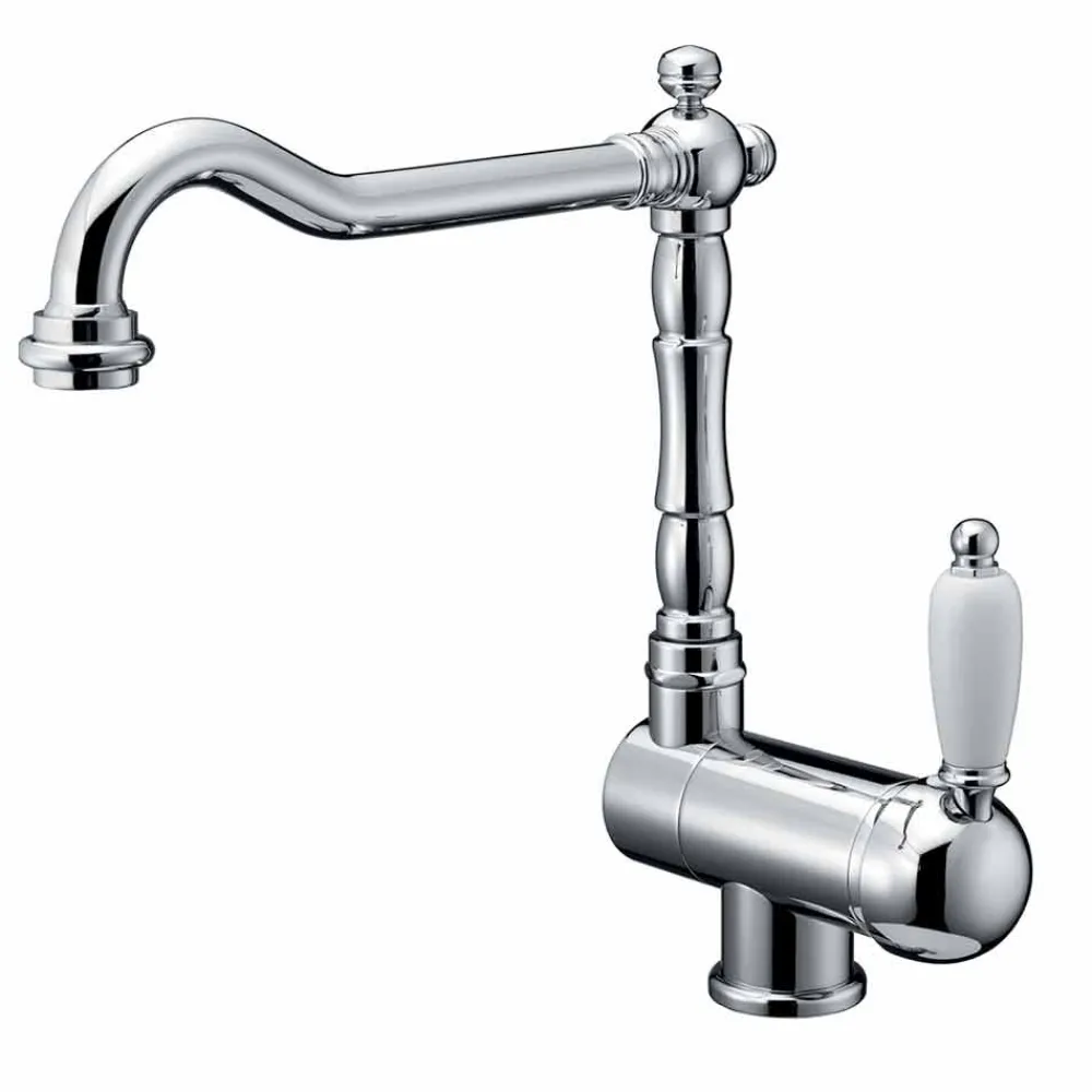 Viadurini Taps Küchenarmaturen-Klassischer Messing-Spülbeckenmischer Made in Italy - Annodo