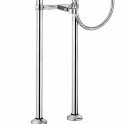 Viadurini Taps Badewannearmaturen-Klassischer Mischer für Bodenbadewanne aus Messing Made in Italy - Panico