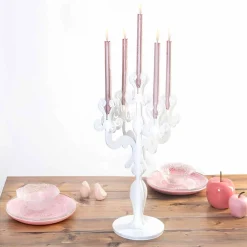 Viadurini Living Kerzenständer-Klassischer mittelgroßer Kerzenhalter mit 5 Armen aus Plexiglas, Aragona