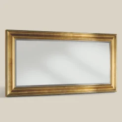 Viadurini Classic Wandspiegel-Klassischer rechteckiger Spiegel mit Blattgoldrahmen Made in Italy - Milli