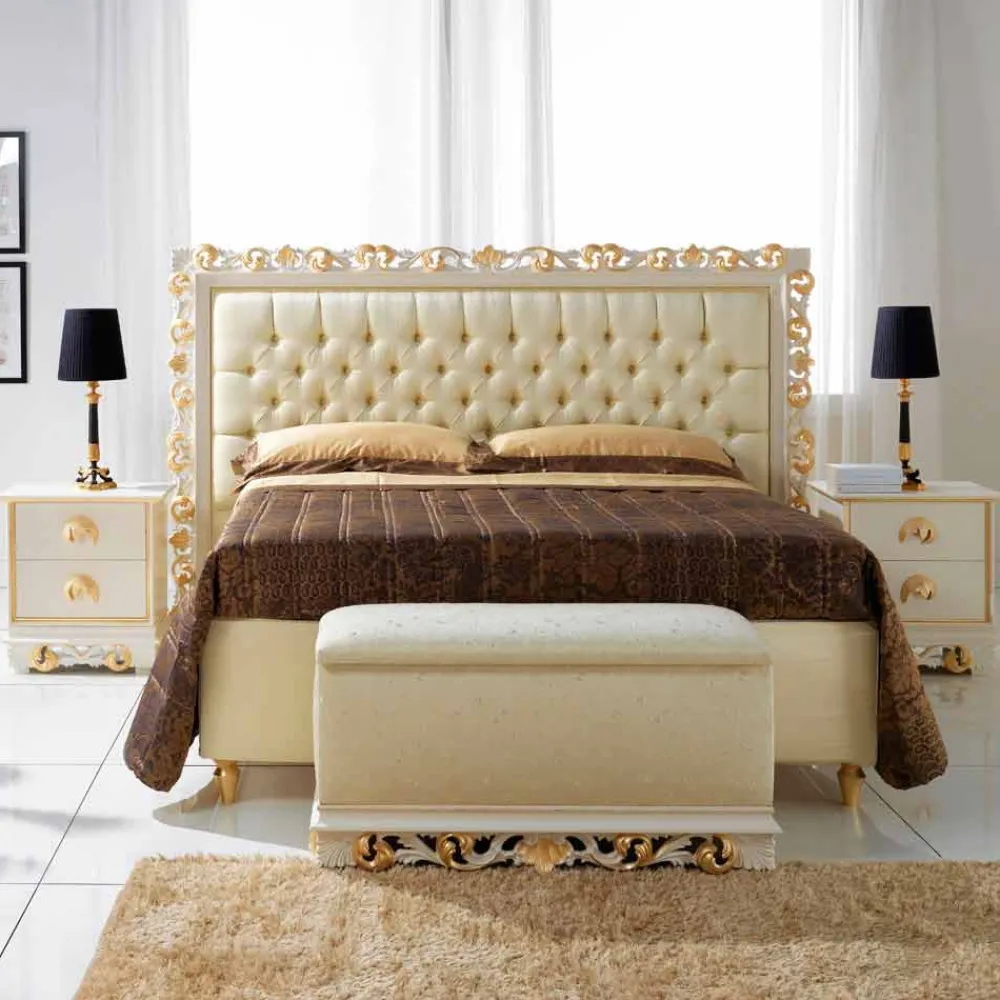 Viadurini Living Sitzsäcke|Sitzsäcke-Klassischer Schlafzimmer Pouf mit Stauraum Zais