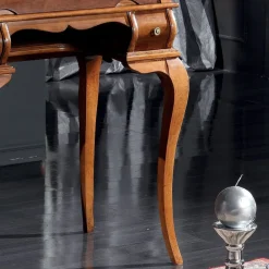 Viadurini Classic Anrichte-Klassischer Schreibtisch 5 Schubladen aus Holz und Intarsien Made in Italy - Hastings