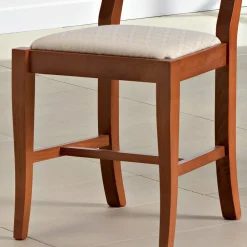 Viadurini Living Klassische Stühle-Klassischer Stuhl aus Holz und Sitz aus Stoff Design Made in Italy - Baptiste