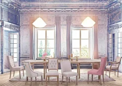 Viadurini Living Ausziehbare Esstische-Klassischer Tisch aus Massivholz ausziehbar Bis zu 382 cm Homemotion - Brindisi