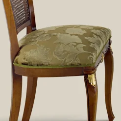 Viadurini Classic Klassische Stühle-Klassischer Walnussholzstuhl mit gepolstertem Sitz Made in Italy - Barock