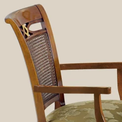 Viadurini Classic Klassische Stühle-Klassischer Walnussholzstuhl mit gepolstertem Sitz Made in Italy - Barock