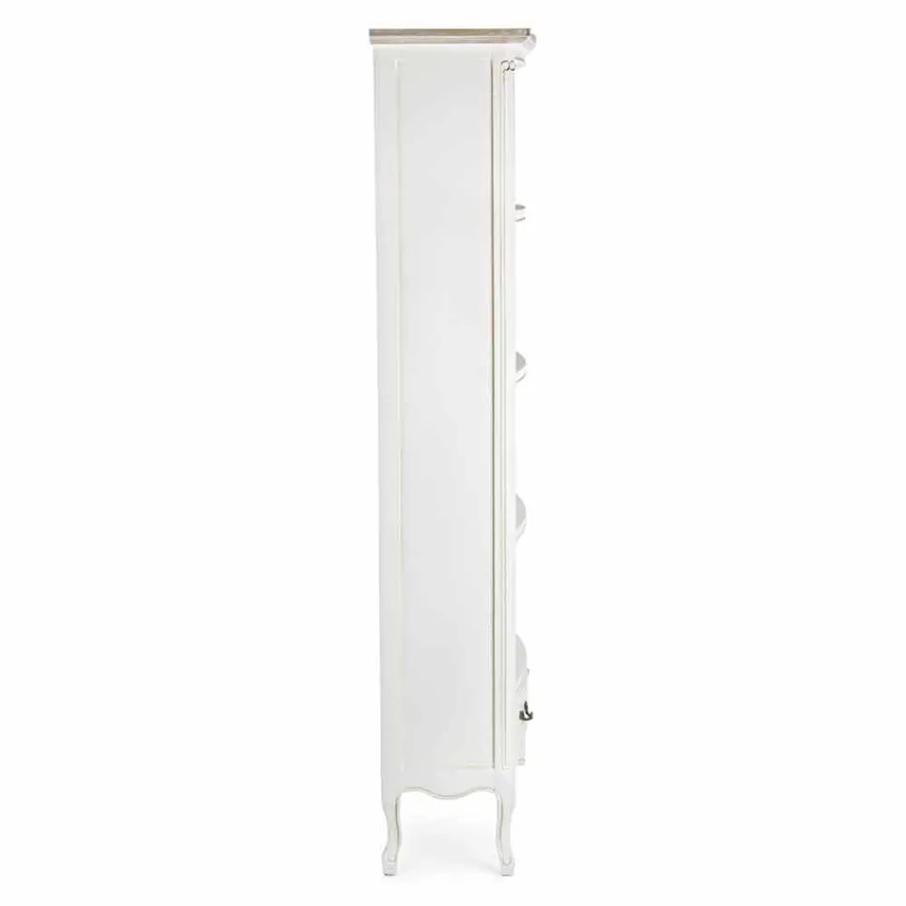 Viadurini Living Moderne Design Bücherregale-Klassisches Bücherregal aus Holz mit Metallgriffen Homemotion - Spina