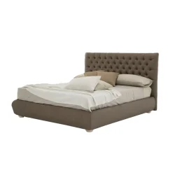 Viadurini Night Design Maßgeschneiderte Möbel|Polsterbetten-Klassisches Doppelbett mit Box aus Stoff oder Kunstleder Made in Italy - Libanon