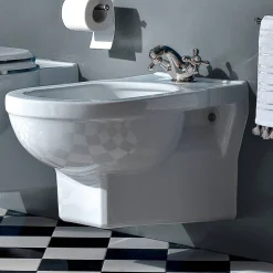 Viadurini Bathroom Bidet-Klassisches Einloch-Bidet aus weißer Keramik Made in Italy - Marwa