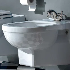 Viadurini Bathroom Bidet-Klassisches Einloch-Bidet aus weißer Keramik Made in Italy - Marwa