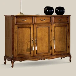 Viadurini Classic Anrichte-Klassisches Sideboard aus luxuriösem Bassano-Walnussholz, hergestellt in Italien - Richard