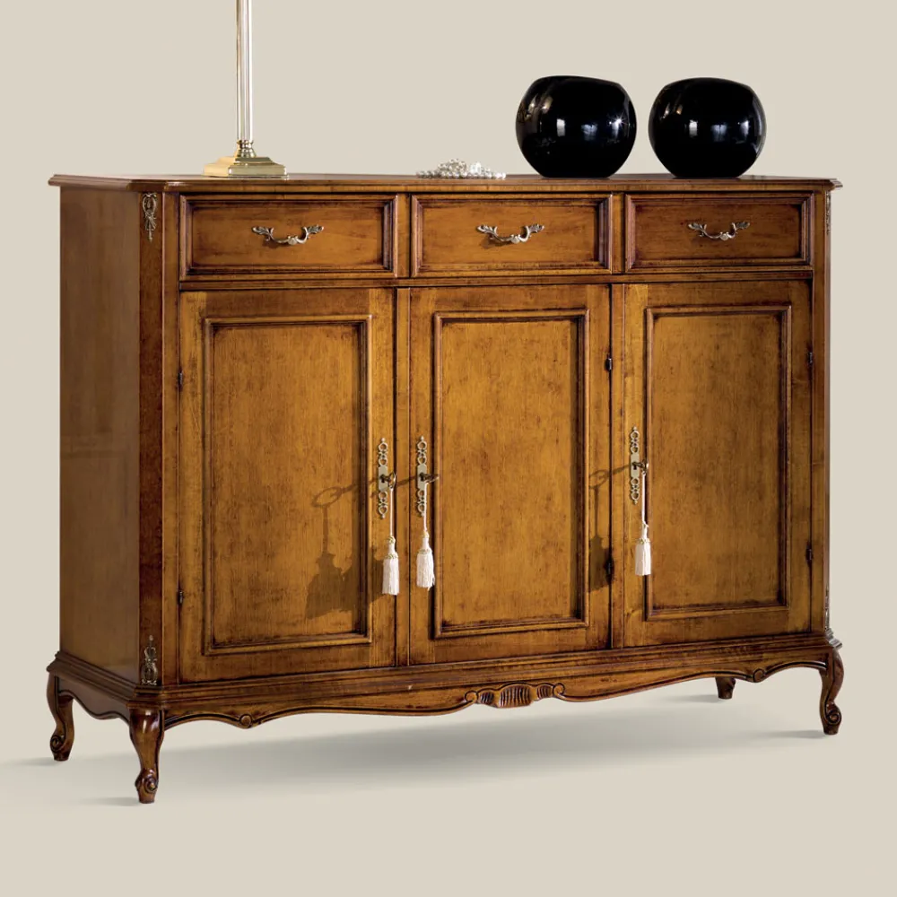 Viadurini Classic Anrichte-Klassisches Sideboard aus luxuriösem Bassano-Walnussholz, hergestellt in Italien - Richard