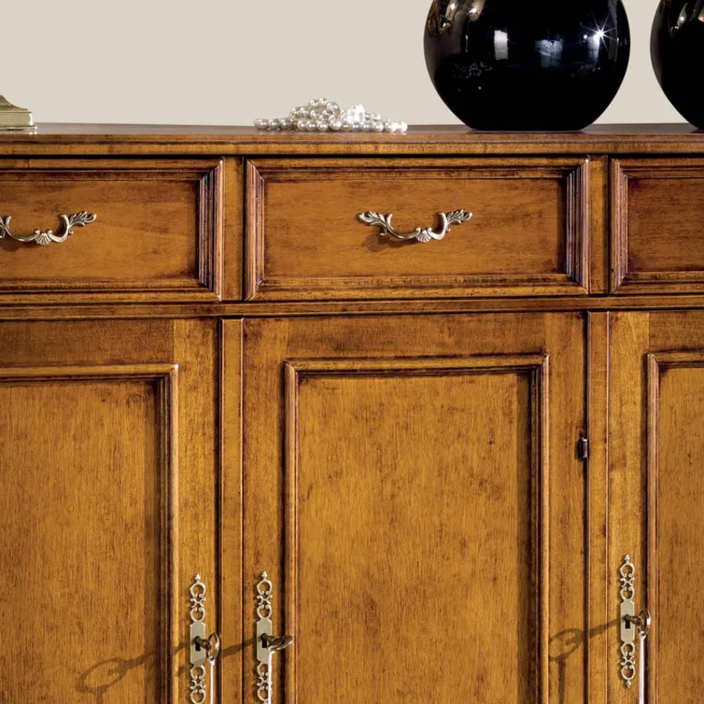 Viadurini Classic Anrichte-Klassisches Sideboard aus luxuriösem Bassano-Walnussholz, hergestellt in Italien - Richard