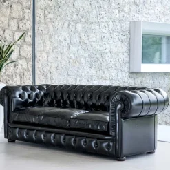 Viadurini Living Moderne Sofas-Klassisches Sofa mit Zwiebelfüßen aus Buchenholz Made in Italy - Spassoso