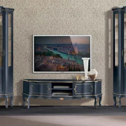Viadurini Classic Tv-Möbel-Klassisches TV-Möbel aus Holz mit Türen und Fächern Made in Italy - Leonor