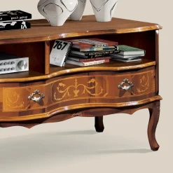 Viadurini Classic Tv-Möbel-Klassisches TV-Möbel aus Holz mit Fächern und Schubladen Made in Italy - Prince