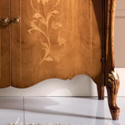 Viadurini Classic Anrichte-Klassisches Wohnzimmer-Sideboard aus Holz mit Intarsien Made in Italy - Ottaviano