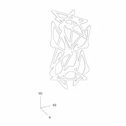 Mabele Wandgarderobe-Kleiderbügel vertikal BlaBla bei , Italienische Produktion