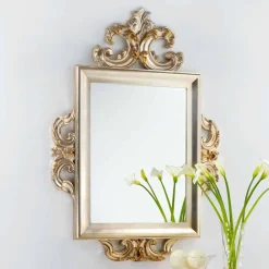 Viadurini Classic Wandspiegel-Kleiner Repro Wandspiel in Altsilber 113x155 Guy