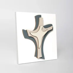 Viadurini Decor Religiöse Bilder-Kleines Bild der Dreifaltigkeit, hergestellt mit Lasergravur, hergestellt in Italien – Tyler