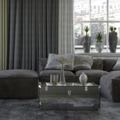 Viadurini Lighting Truhen Und Sitztruhe-Koffer aus transparentem oder geräuchertem Acrylglas und modernem Stahl - Dante