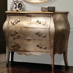 Viadurini Night Design Kommoden-Kommode aus Lindenholzplatte mit 3 Schubladen, hergestellt in Italien – Bled