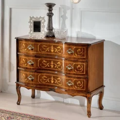 Viadurini Classic Kommoden-Kommode im klassischen Stil aus Holz mit 3 Schubladen Made in Italy - Elegant