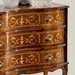 Viadurini Classic Kommoden-Kommode im klassischen Stil aus Holz mit 3 Schubladen Made in Italy - Elegant