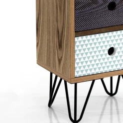 Viadurini Living Kommoden-Kommode mit 5 farbigen MDF-Schubladen – Califormio