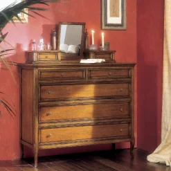 Viadurini Classic Kommoden-Kommode mit 5 Schubladen aus Bassano-Holz, Frankreich, hergestellt in Italien – Hadad