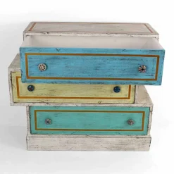 Viadurini Living Kommoden-Kommode mit farbigen Schubladen und Keramikknöpfen Made in Italy - Hendriks