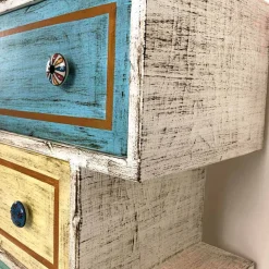 Viadurini Living Kommoden-Kommode mit farbigen Schubladen und Keramikknöpfen Made in Italy - Hendriks